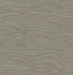 Leith Grey Zen Waves Wallpaper by A-Street Prints