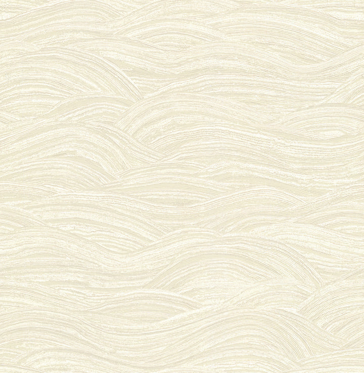 Leith Cream Zen Waves Wallpaper by A-Street Prints Dimensions Covers about 57.5 square feet 20.9-in by 33-ft long roll Unpasted 20.9 - Fabric Carolina -