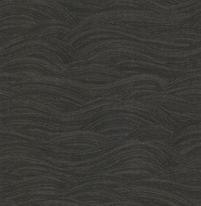 Leith Black Zen Waves Wallpaper by A-Street Prints