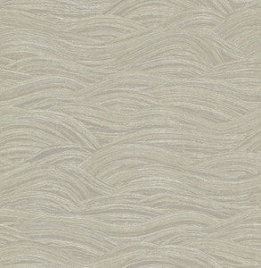 Leith Taupe Zen Waves Wallpaper by A-Street Prints