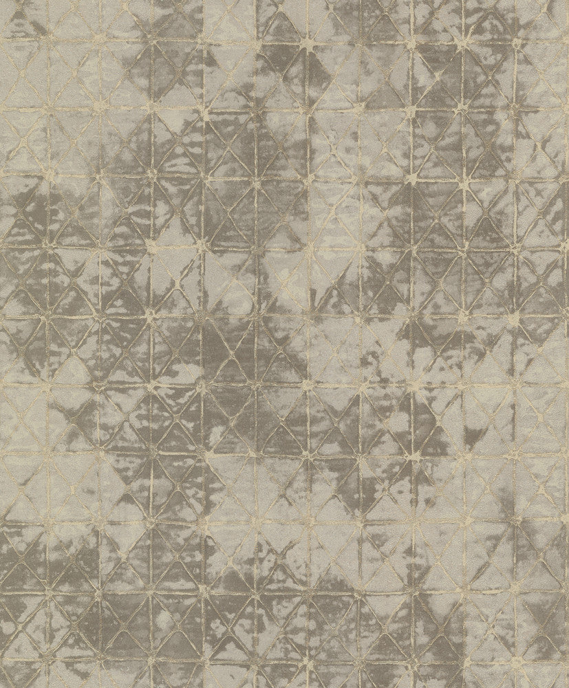 Odell Bronze Antique Tiles Wallpaper by A-Street Prints Dimensions Covers about 57.5 square feet 20.9-in by 33-ft long roll Unpasted 12.6 - Fabric Carolina -