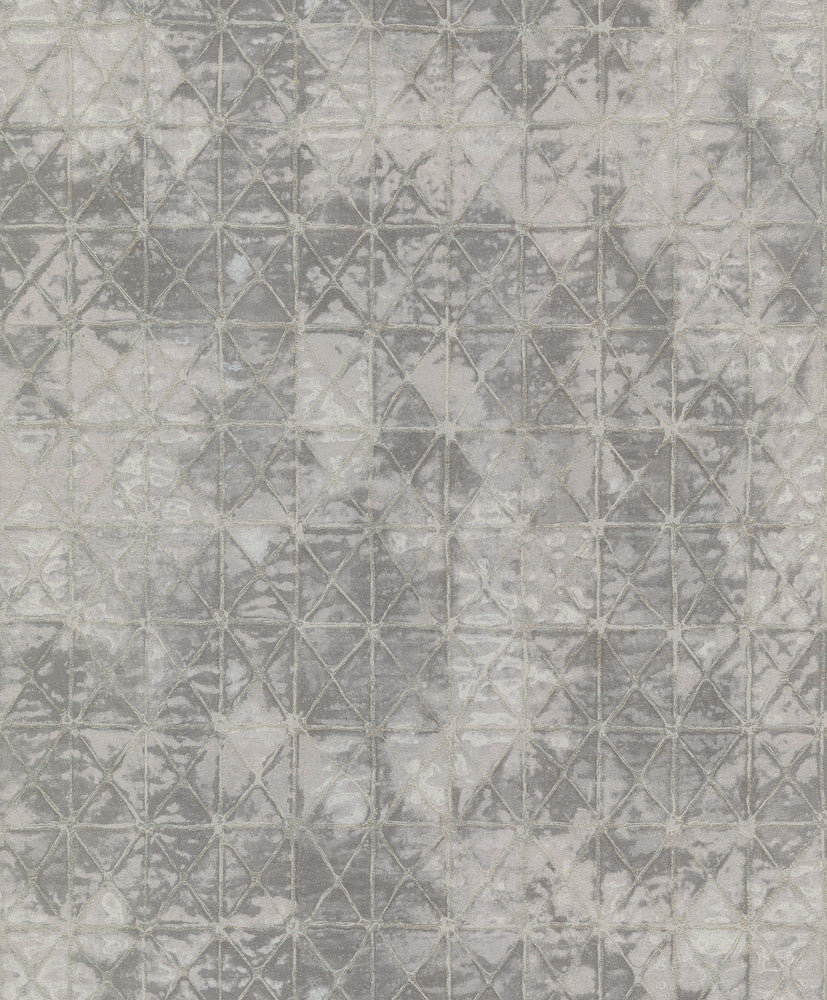 Odell Slate Antique Tiles Wallpaper by A-Street Prints Dimensions Covers about 57.5 square feet 20.9-in by 33-ft long roll Unpasted 12.6 - Fabric Carolina -