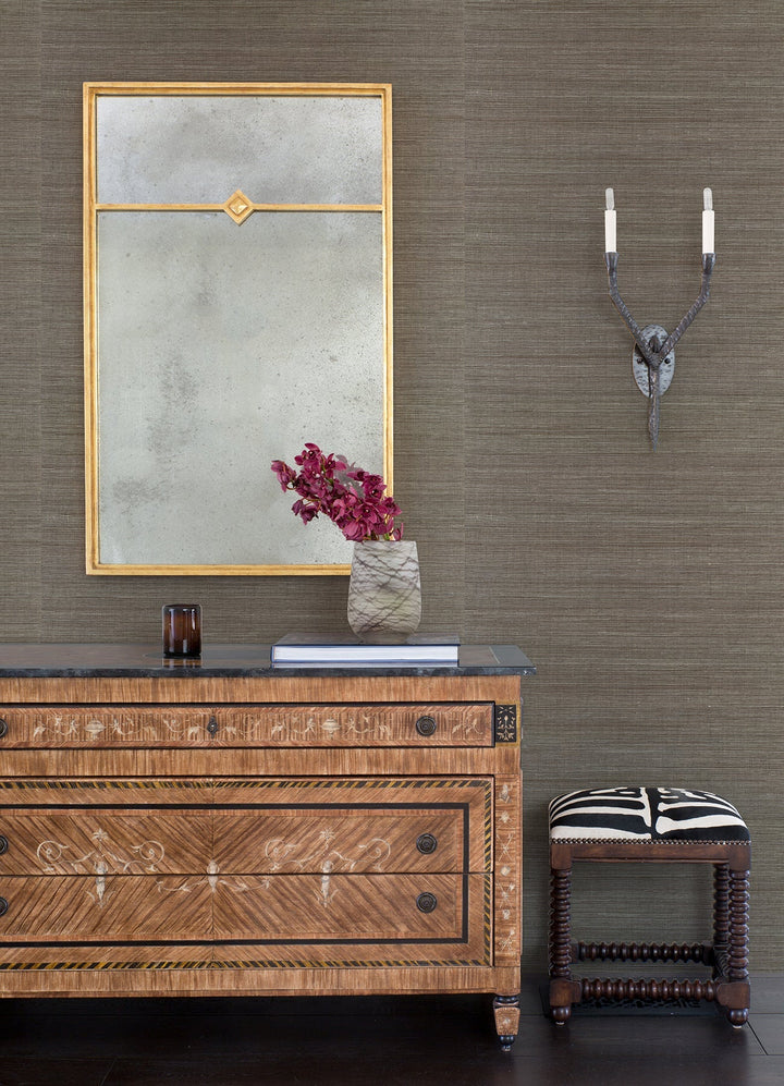 Jiao Metallic Sisal Grasscloth Wallpaper by A-Street Prints Designer