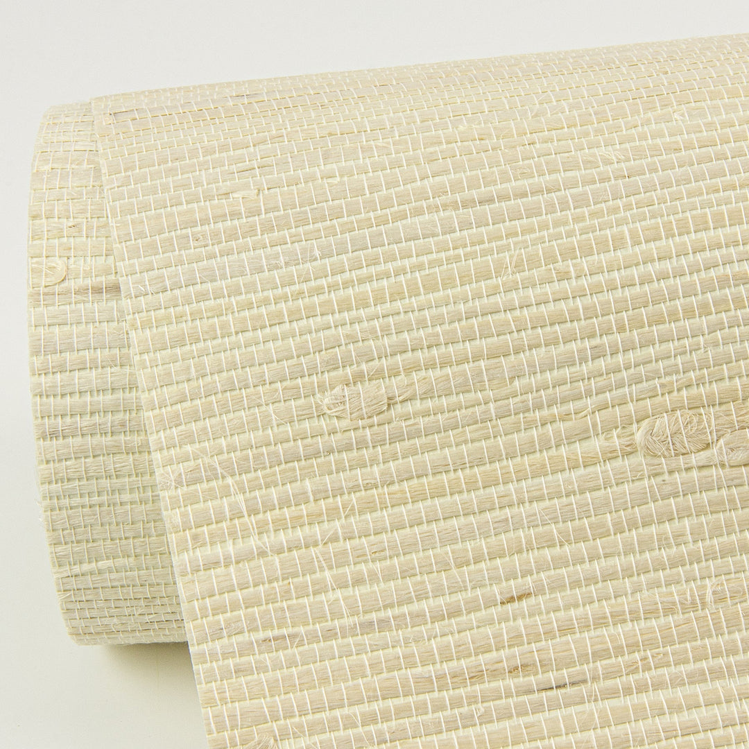 Battan Cream Jute Grasscloth Wallpaper by A-Street Prints Designer