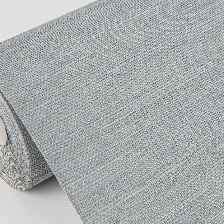 Mirador Light Blue Sisal Grasscloth Wallpaper by A-Street Prints Designer