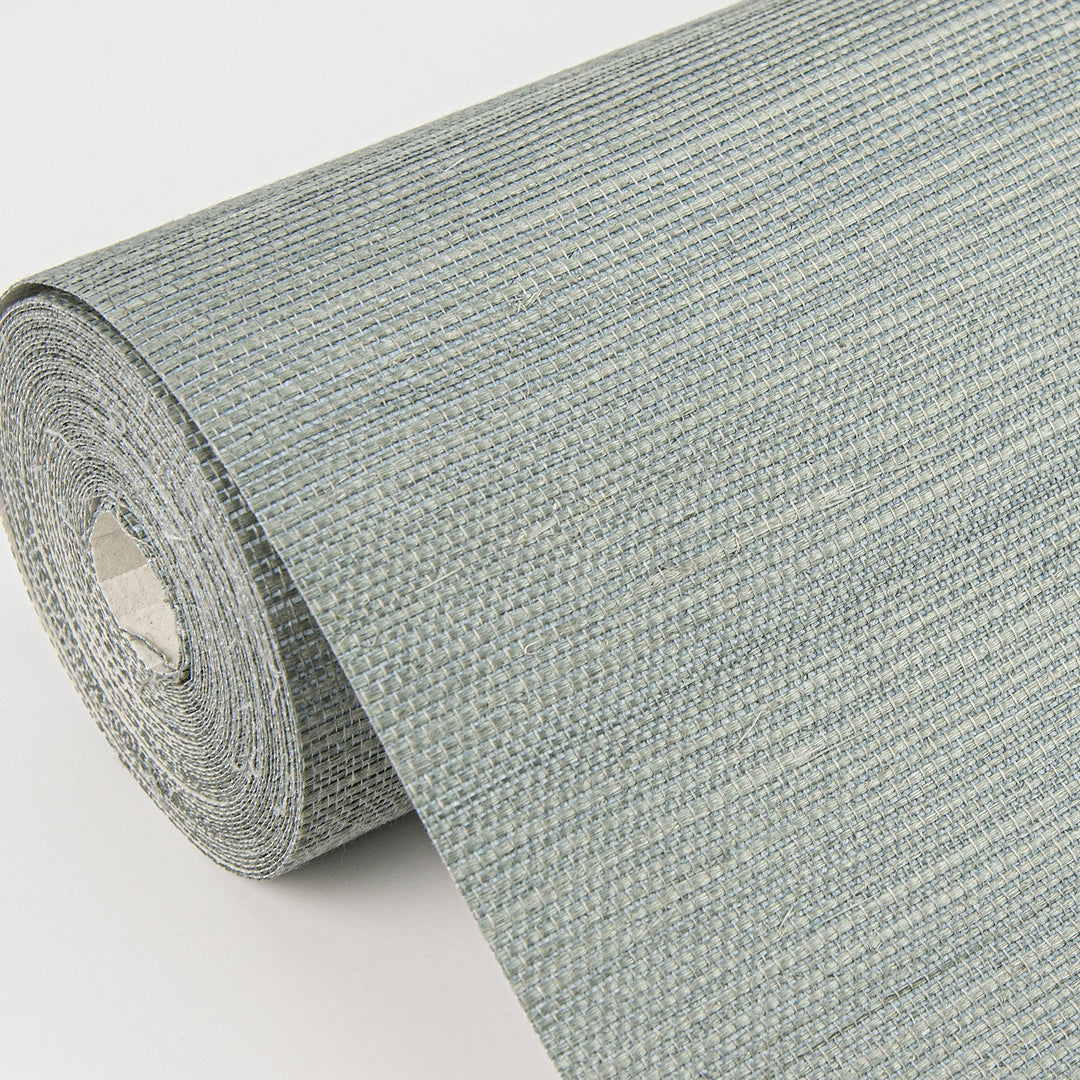 Zhejiang Aquamarine Sisal rasscloth Wallpaper by A-Street Prints Designer