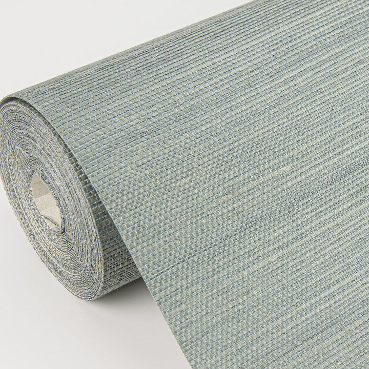 Zhejiang Aquamarine Sisal rasscloth Wallpaper by A-Street Prints Designer