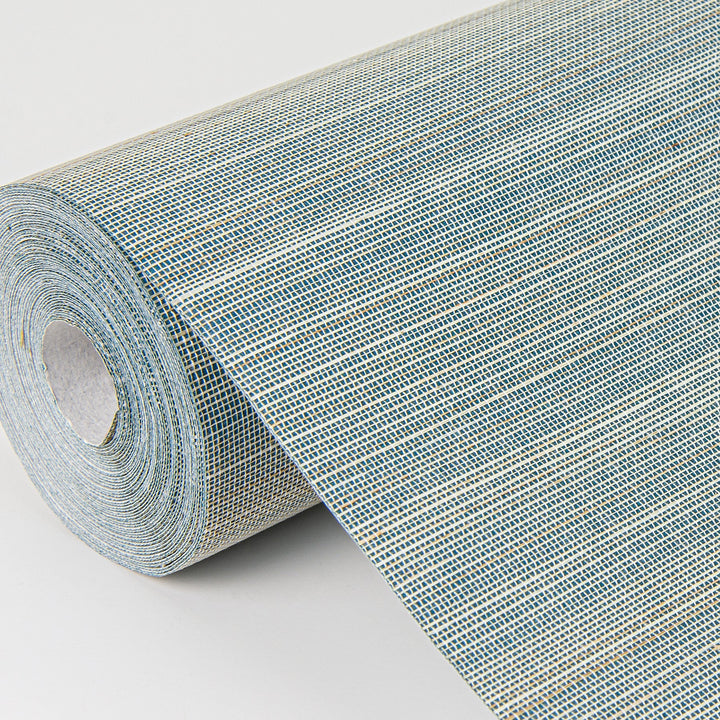 Mai Turquoise Abaca Grasscloth Wallpaper by A-Street Prints Designer