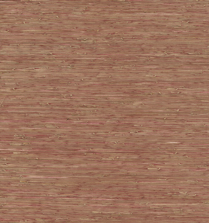 Shuang Raspberry Handmade Grasscloth Wallpaper by A-Street Prints Loom Covers about 72 square feet 36-in by 24-ft long roll Unpasted 0 - Fabric Carolina -