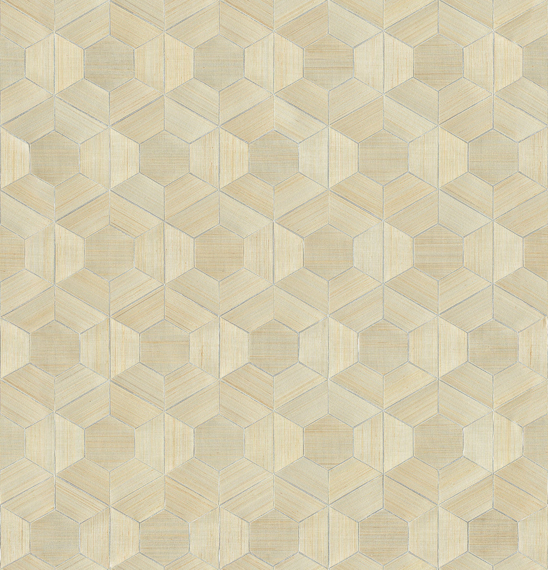 Linzhi Metallic Abaca Grasscloth Wallpaper by A-Street Prints Designer