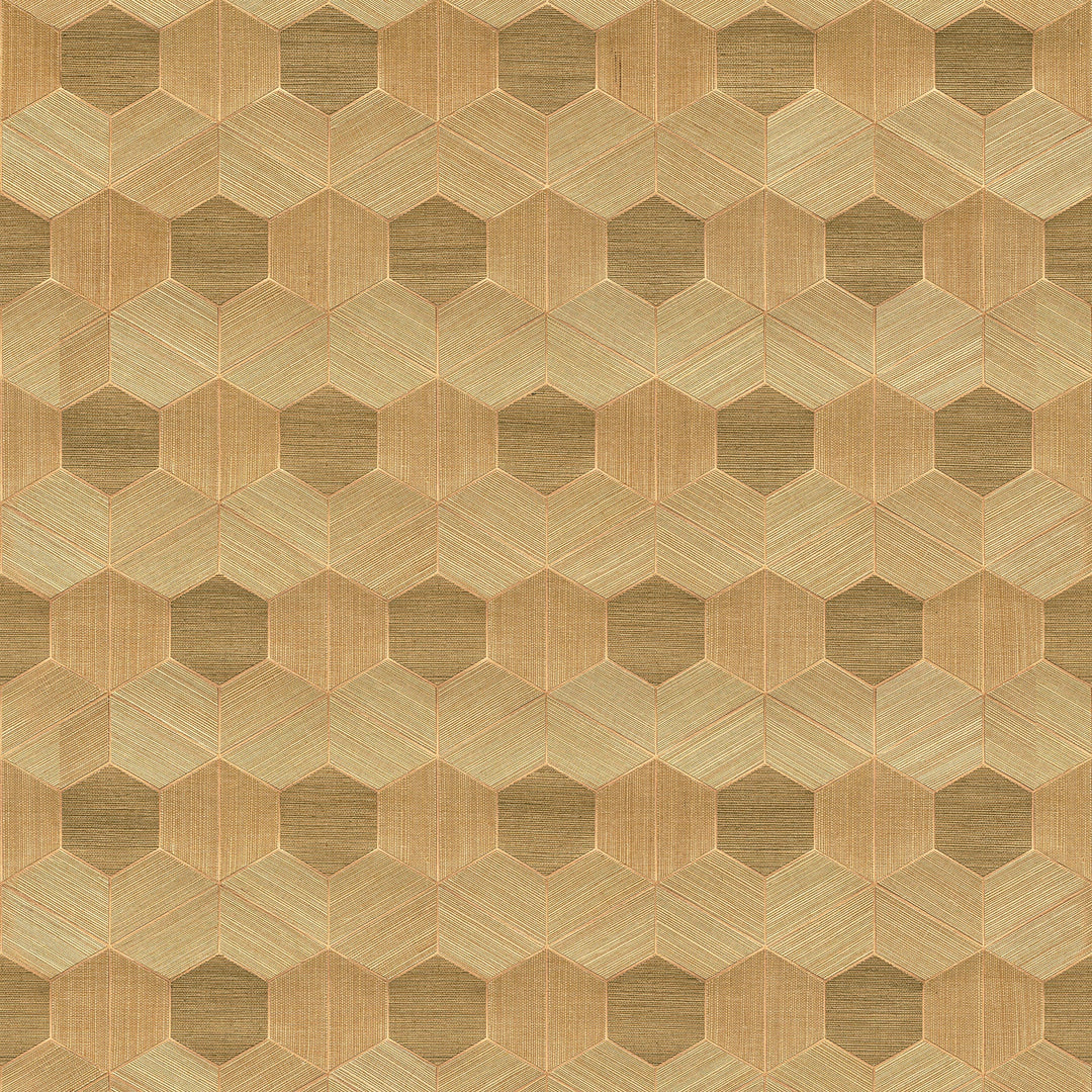 Linzhi Copper Sisal Grasscloth Wallpaper by A-Street Prints Designer