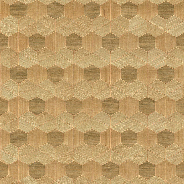 Linzhi Copper Sisal Grasscloth Wallpaper by A-Street Prints Designer