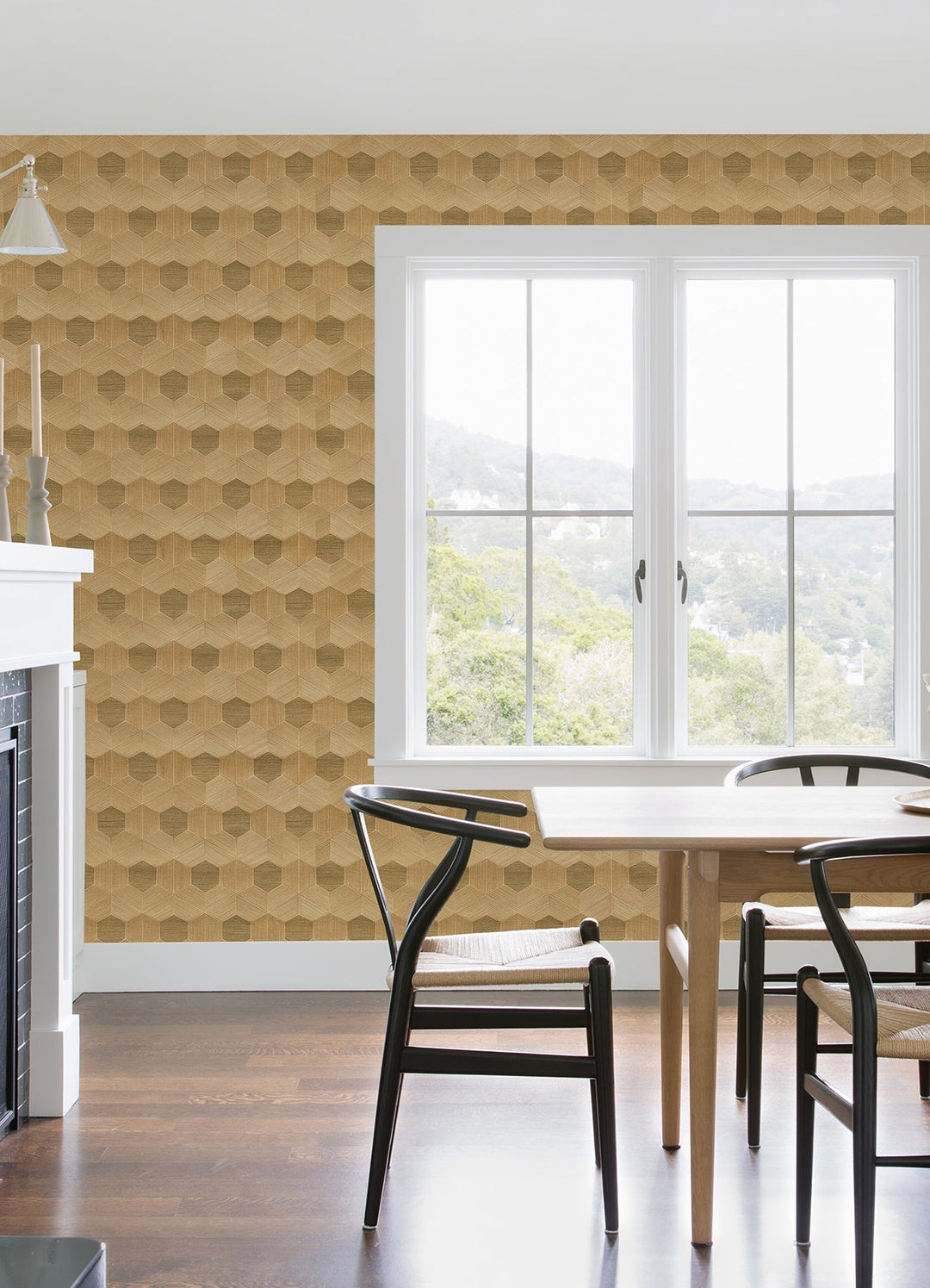 Linzhi Copper Sisal Grasscloth Wallpaper by A-Street Prints Designer