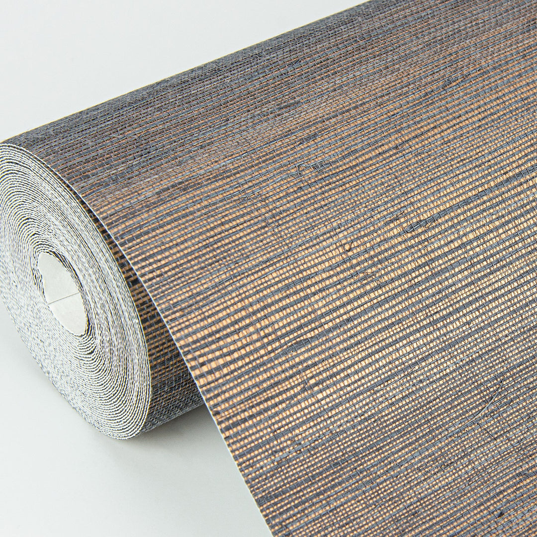 Caihon Slate Sisal Grasscloth Wallpaper by A-Street Prints Designer