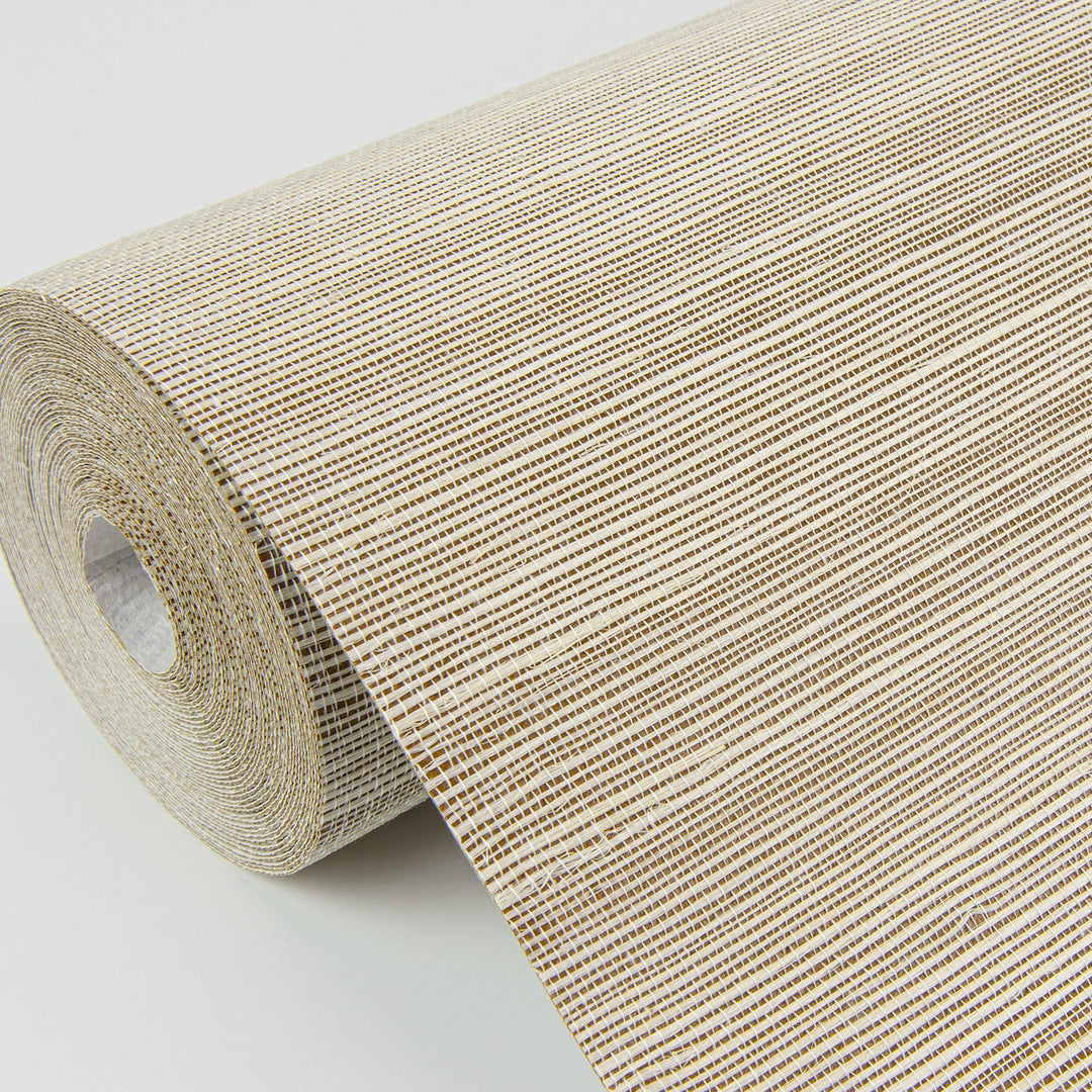 Sakiya Neutral Sisal Grasscloth Wallpaper by A-Street Prints Designer