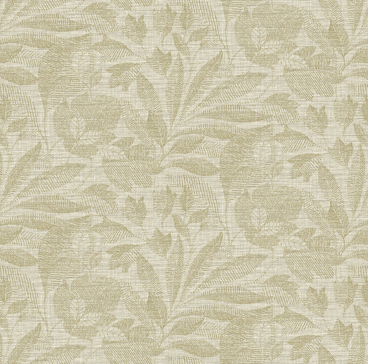 Lei Gold Leaf Wallpaper by A-Street Prints Designer