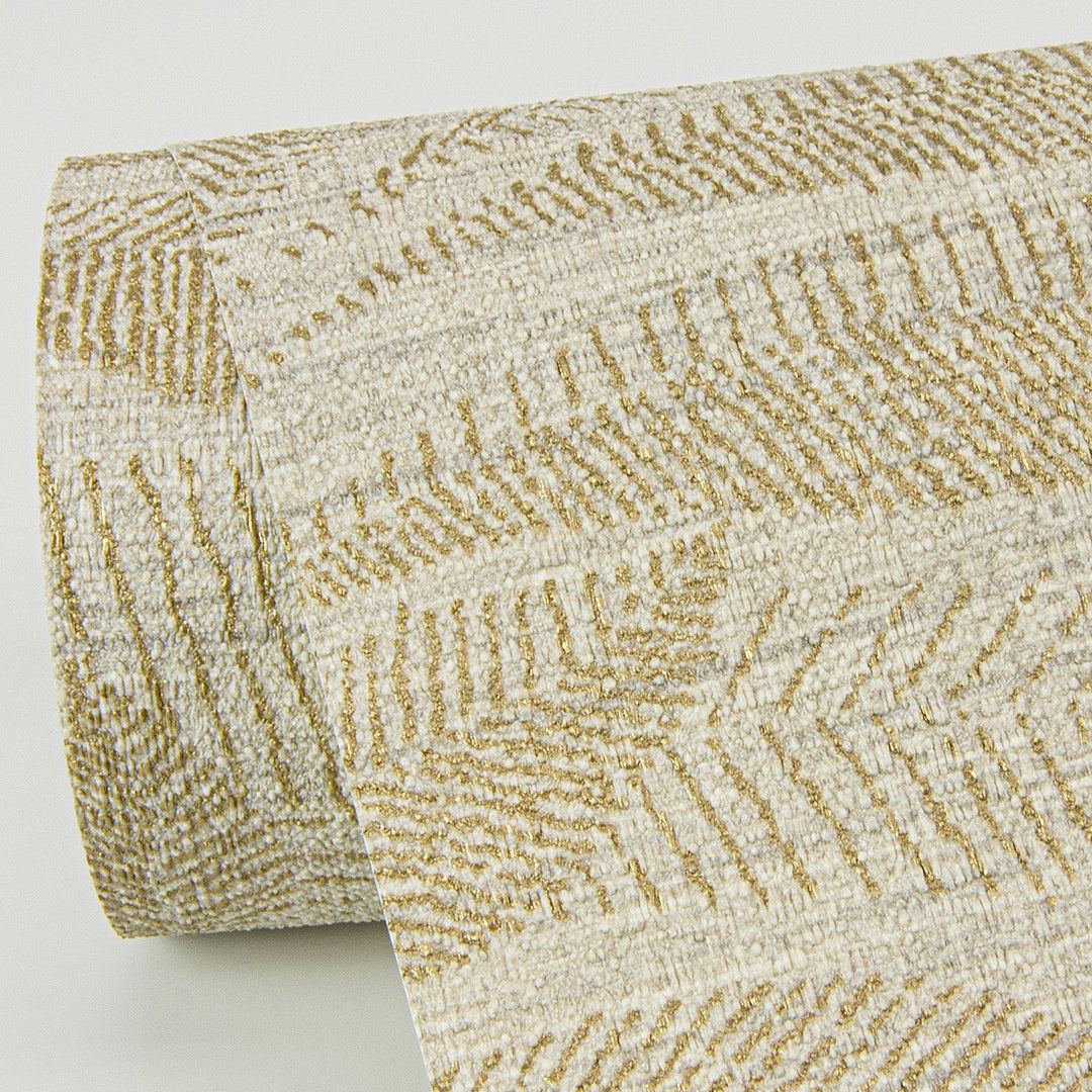 Lei Gold Leaf Wallpaper by A-Street Prints Designer