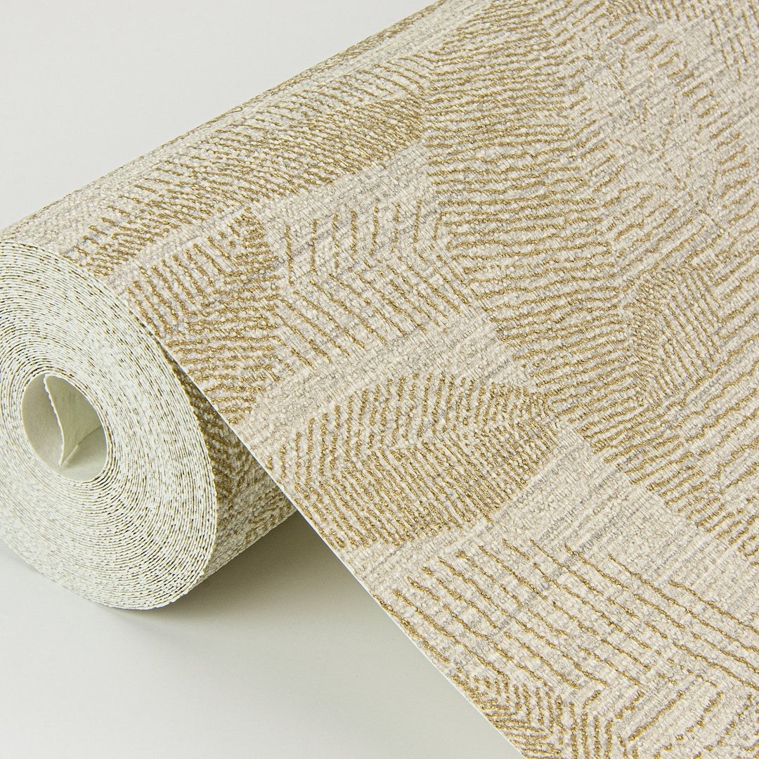 Lei Gold Leaf Wallpaper by A-Street Prints Designer