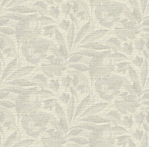 Lei Silver Leaf Wallpaper by A-Street Prints