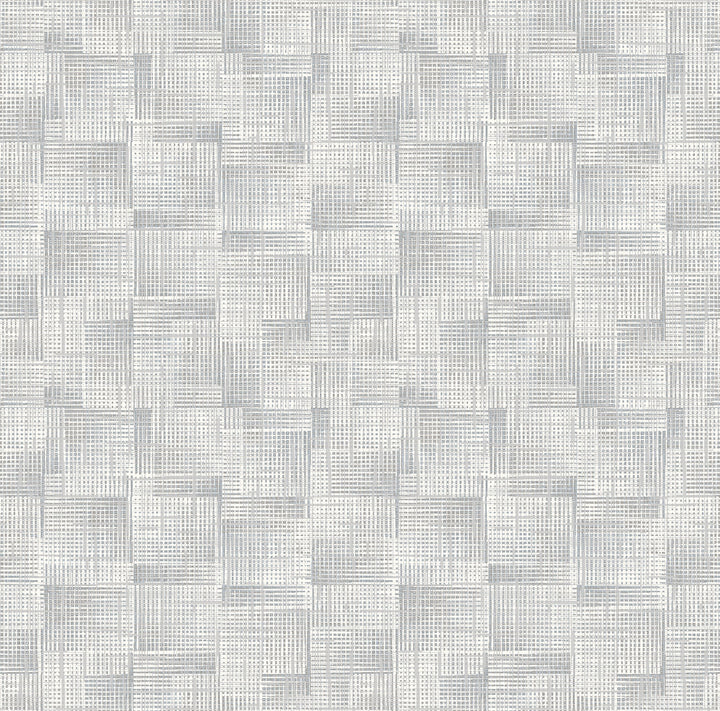 Ting Light Blue Lattice Wallpaper by A-Street Prints Loom Covers about 60.8 square feet 27-in by 27-ft long roll Unpasted 27 - Fabric Carolina -