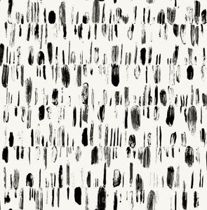 Dwell Black Brushstrokes Wallpaper by A-Street Prints