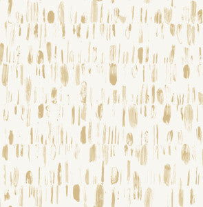 Dwell Gold Brushstrokes Wallpaper by A-Street Prints