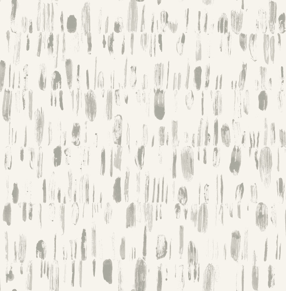 Dwell Grey Brushstrokes Wallpaper by A-Street Prints Daylight Covers about 56.4 square feet 20.5-in by 33-ft long roll Unpasted 21 - Fabric Carolina -
