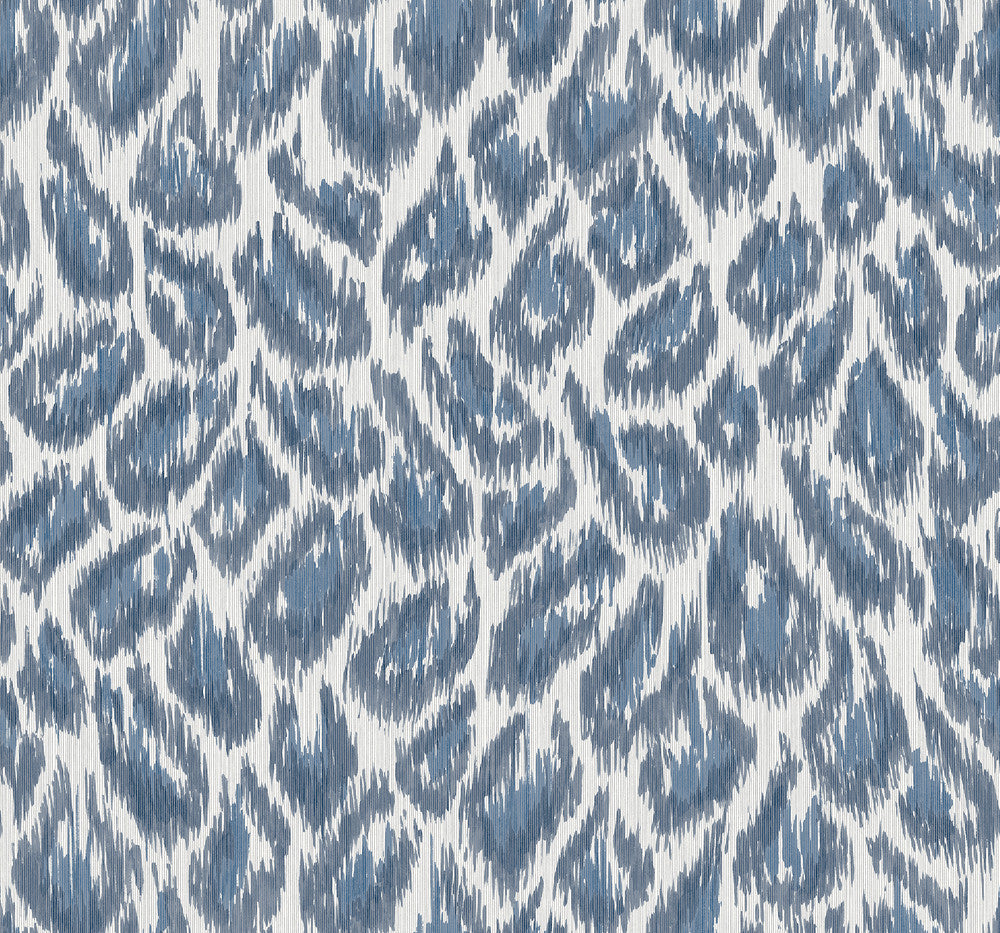 Electra Blue Leopard Spot String Wallpaper by A-Street Prints Daylight Covers about 60.8 square feet 27-in by 27-ft long roll Unpasted 25.25 - Fabric Carolina -