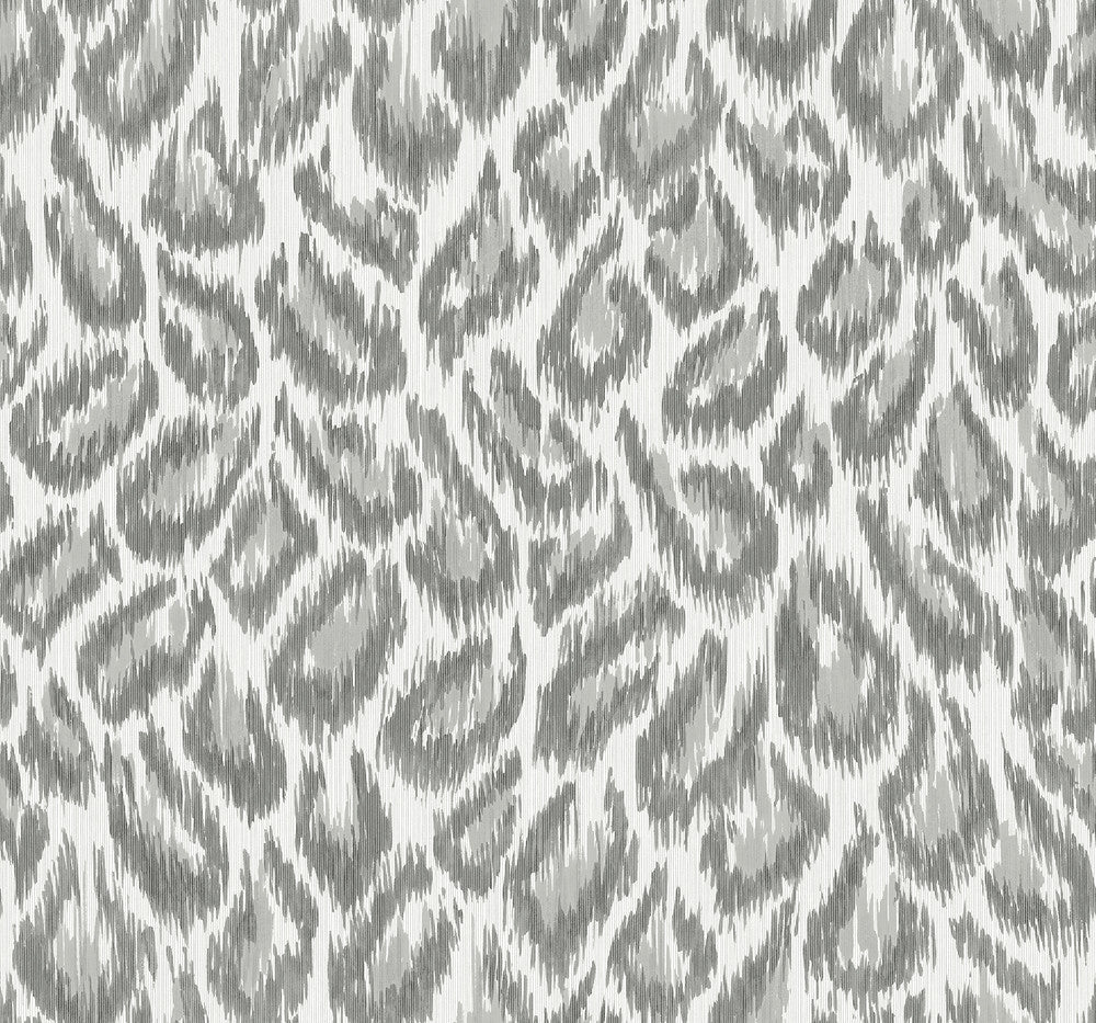 Electra Grey Leopard Spot String Wallpaper by A-Street Prints Daylight Covers about 60.8 square feet 27-in by 27-ft long roll Unpasted 25.25 - Fabric Carolina -
