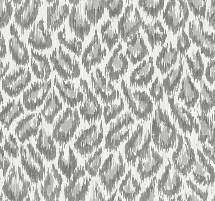 Electra Grey Leopard Spot String Wallpaper by A-Street Prints Daylight Covers about 60.8 square feet 27-in by 27-ft long roll Unpasted 25.25 - Fabric Carolina -