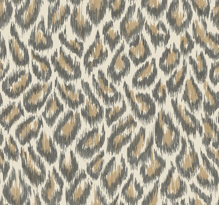 Electra Bronze Leopard Spot String Wallpaper by A-Street Prints Daylight Covers about 60.8 square feet 27-in by 27-ft long roll Unpasted 25.25 - Fabric Carolina -