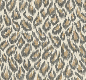 Electra Bronze Leopard Spot String Wallpaper by A-Street Prints