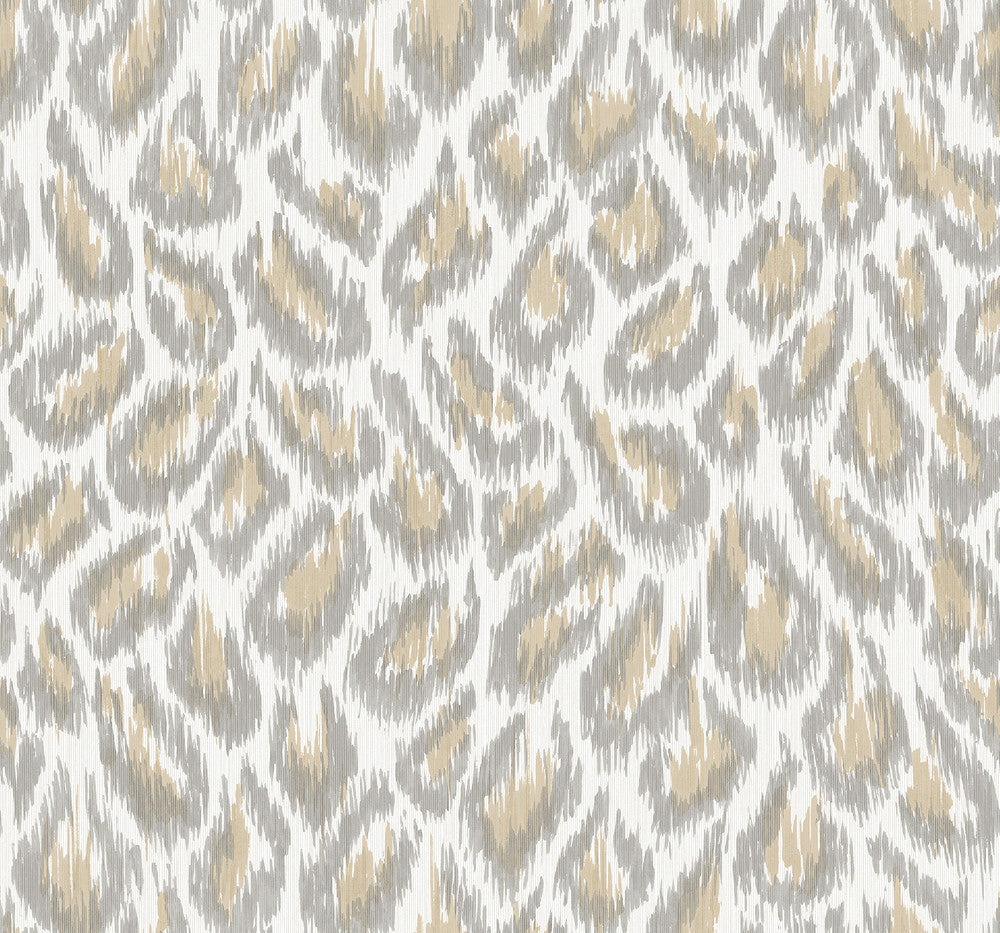 Electra Wheat Leopard Spot String Wallpaper by A-Street Prints Daylight Covers about 60.8 square feet 27-in by 27-ft long roll Unpasted 25.25 - Fabric Carolina -