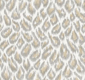 Electra Wheat Leopard Spot String Wallpaper by A-Street Prints