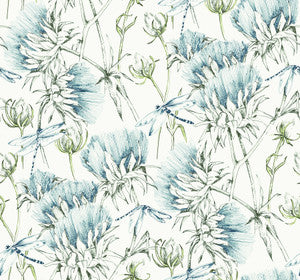 Mariell Teal Dragonfly Wallpaper by A-Street Prints