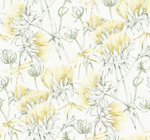 Mariell Gold Dragonfly Wallpaper by A-Street Prints