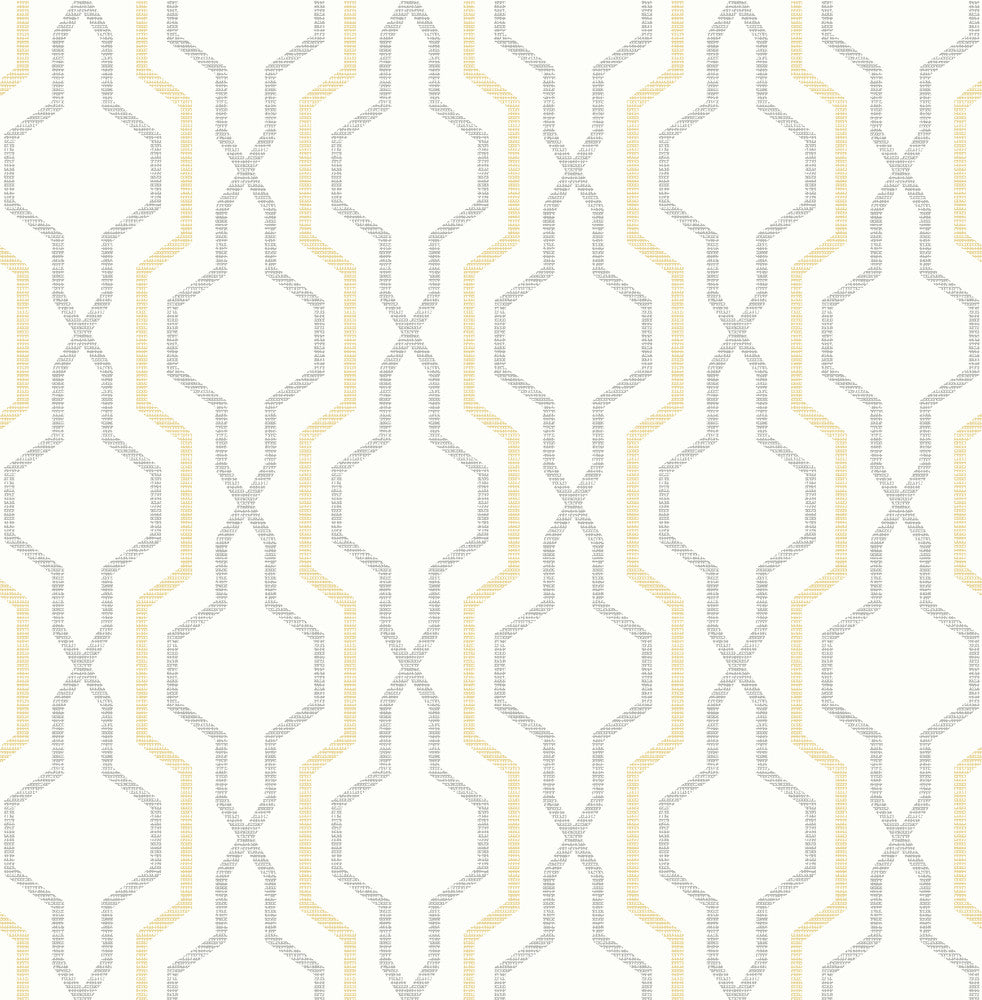 Rion Yellow Trellis Wallpaper by A-Street Prints Daylight Covers about 56.4 square feet 20.5-in by 33-ft long roll Unpasted 21 - Fabric Carolina -