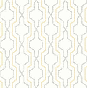 Rion Yellow Trellis Wallpaper by A-Street Prints