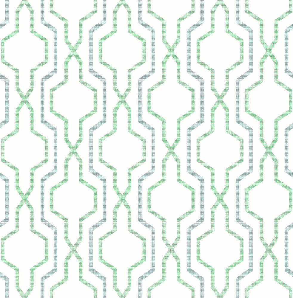 Rion Green Trellis Wallpaper by A-Street Prints Daylight Covers about 56.4 square feet 20.5-in by 33-ft long roll Unpasted 21 - Fabric Carolina -