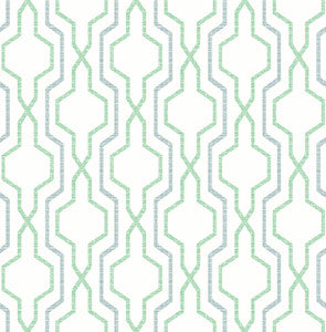 Rion Green Trellis Wallpaper by A-Street Prints