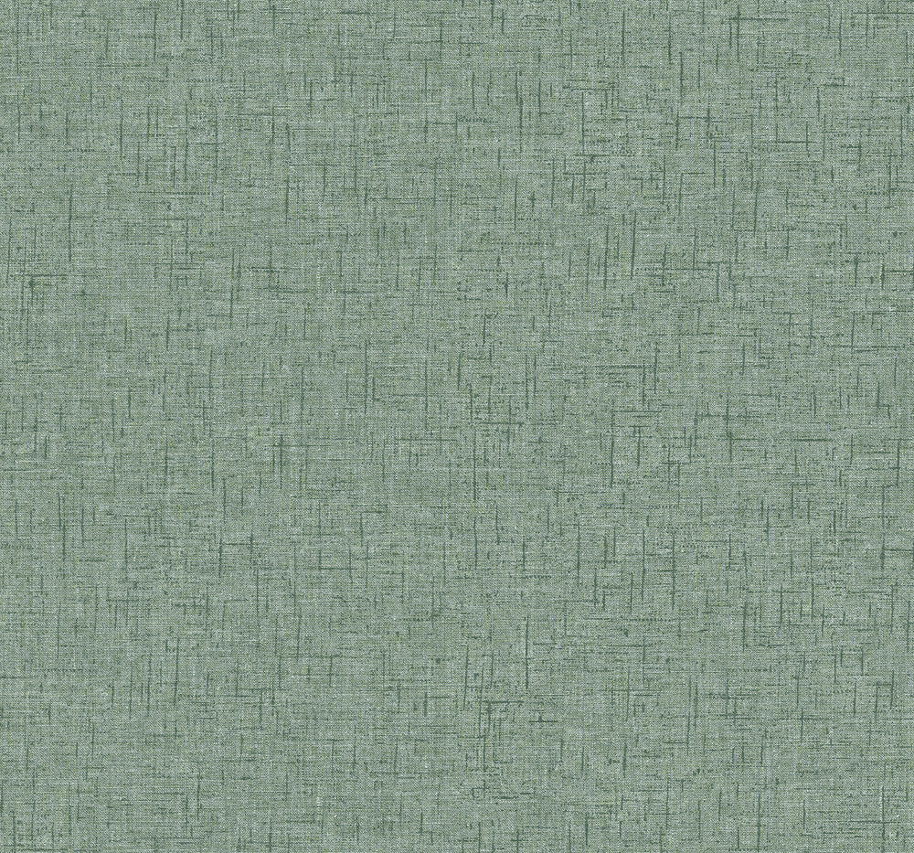 Bentley Green Faux Linen Wallpaper by A-Street Prints Daylight Covers about 56.4 square feet 20.5-in by 33-ft long roll Unpasted 0 - Fabric Carolina -