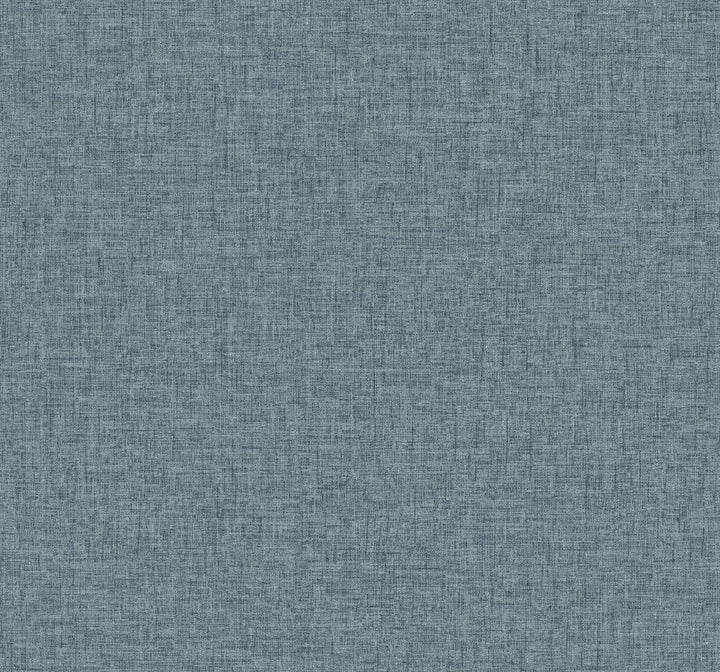 Bentley Navy Faux Linen Wallpaper by A-Street Prints Daylight Covers about 56.4 square feet 20.5-in by 33-ft long roll Unpasted 0 - Fabric Carolina -