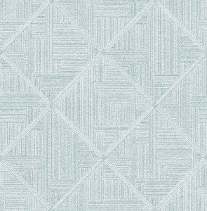 Cade Teal Geometric Wallpaper by A-Street Prints