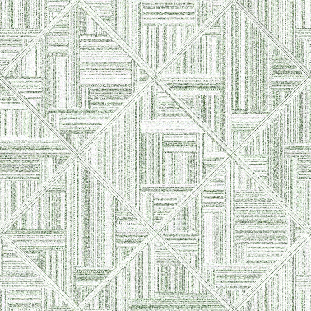 Cade Green Geometric Wallpaper by A-Street Prints Scott Living II Covers about 56.4 square feet 20.5-in by 33-ft long roll Unpasted 20.9 - Fabric Carolina -