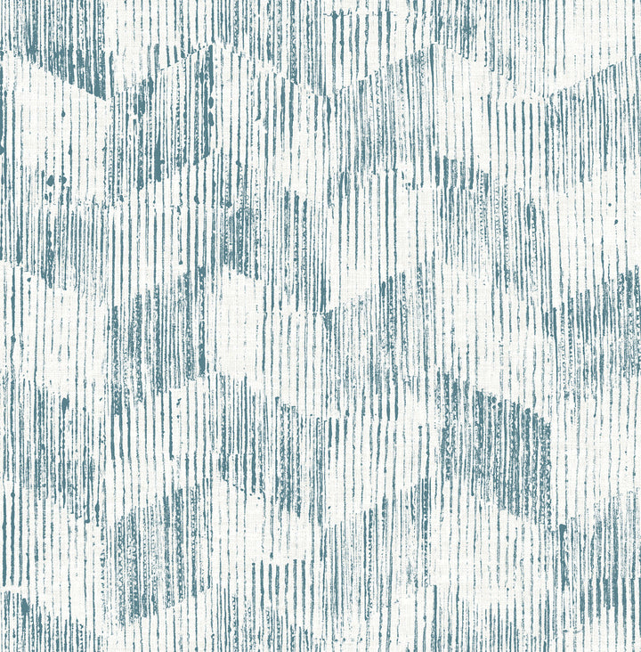 Demi Teal Distressed Wallpaper by A-Street Prints Scott Living II Covers about 56.4 square feet 20.5-in by 33-ft long roll Unpasted 20.9 - Fabric Carolina -
