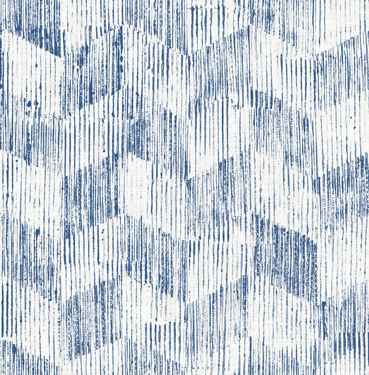Demi Indigo Distressed Wallpaper by A-Street Prints Scott Living II Covers about 56.4 square feet 20.5-in by 33-ft long roll Unpasted 20.9 - Fabric Carolina -