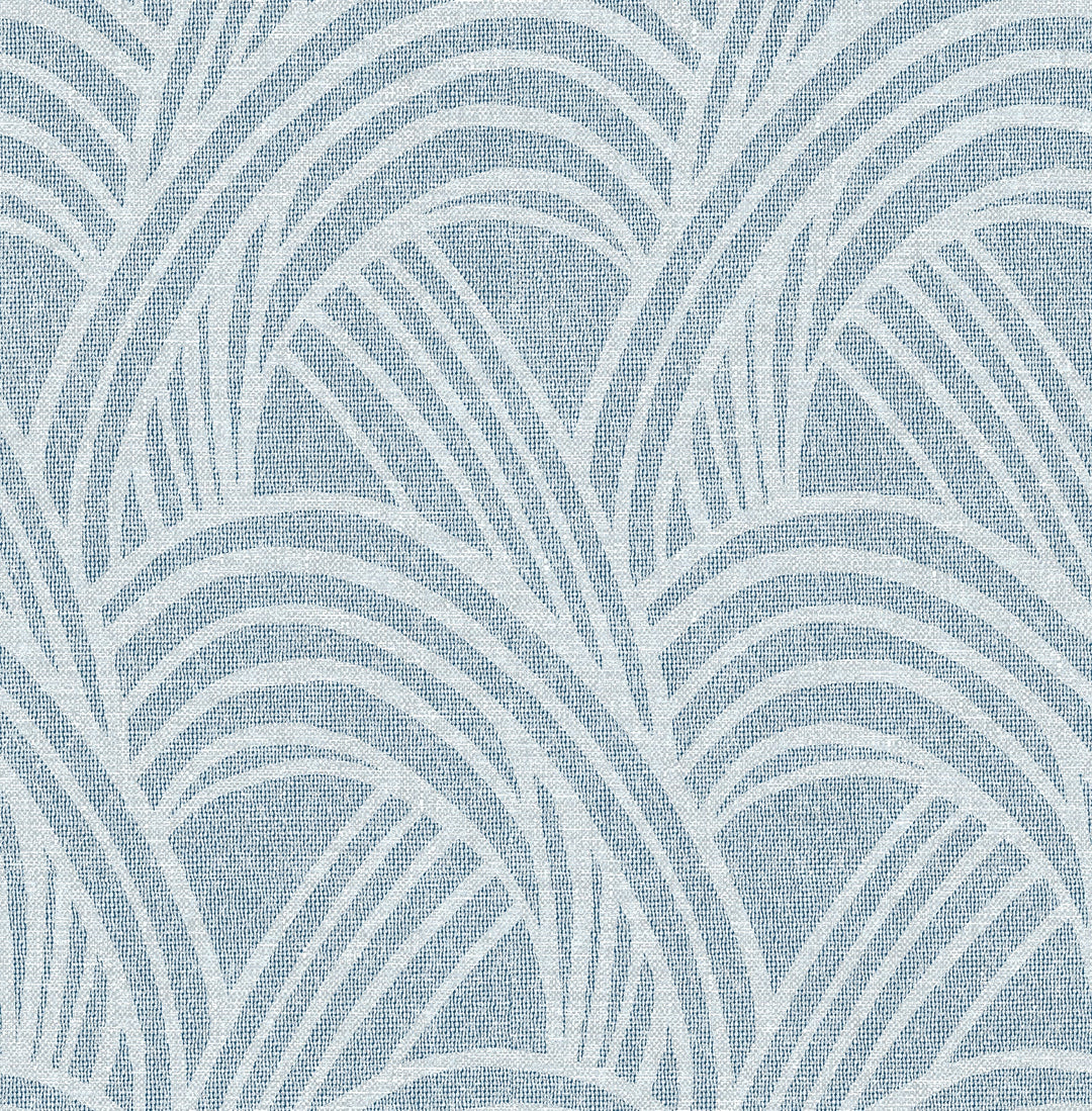 Farrah Blue Geometric Wallpaper by A-Street Prints Designer