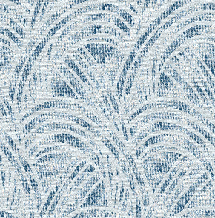 Farrah Blue Geometric Wallpaper by A-Street Prints Scott Living II Covers about 56.4 square feet 20.5-in by 33-ft long roll Unpasted 20.9 - Fabric Carolina -