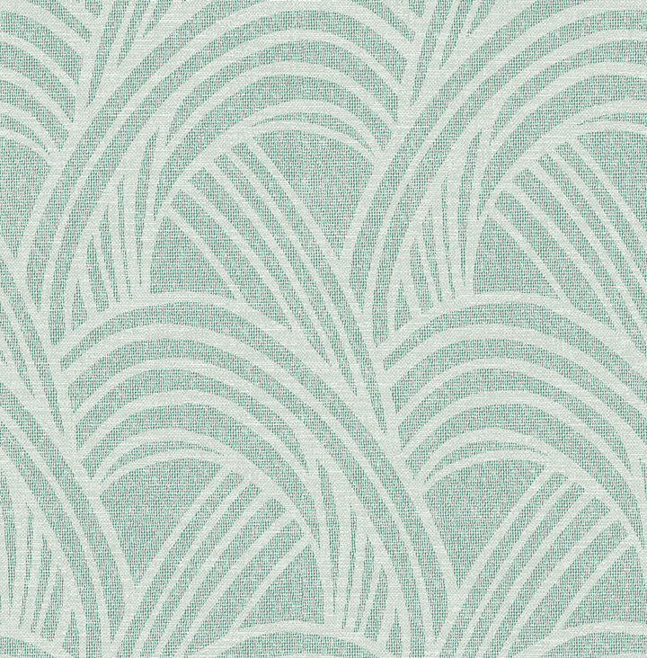 Farrah Green Geometric Wallpaper by A-Street Prints Scott Living II Covers about 56.4 square feet 20.5-in by 33-ft long roll Unpasted 20.9 - Fabric Carolina -