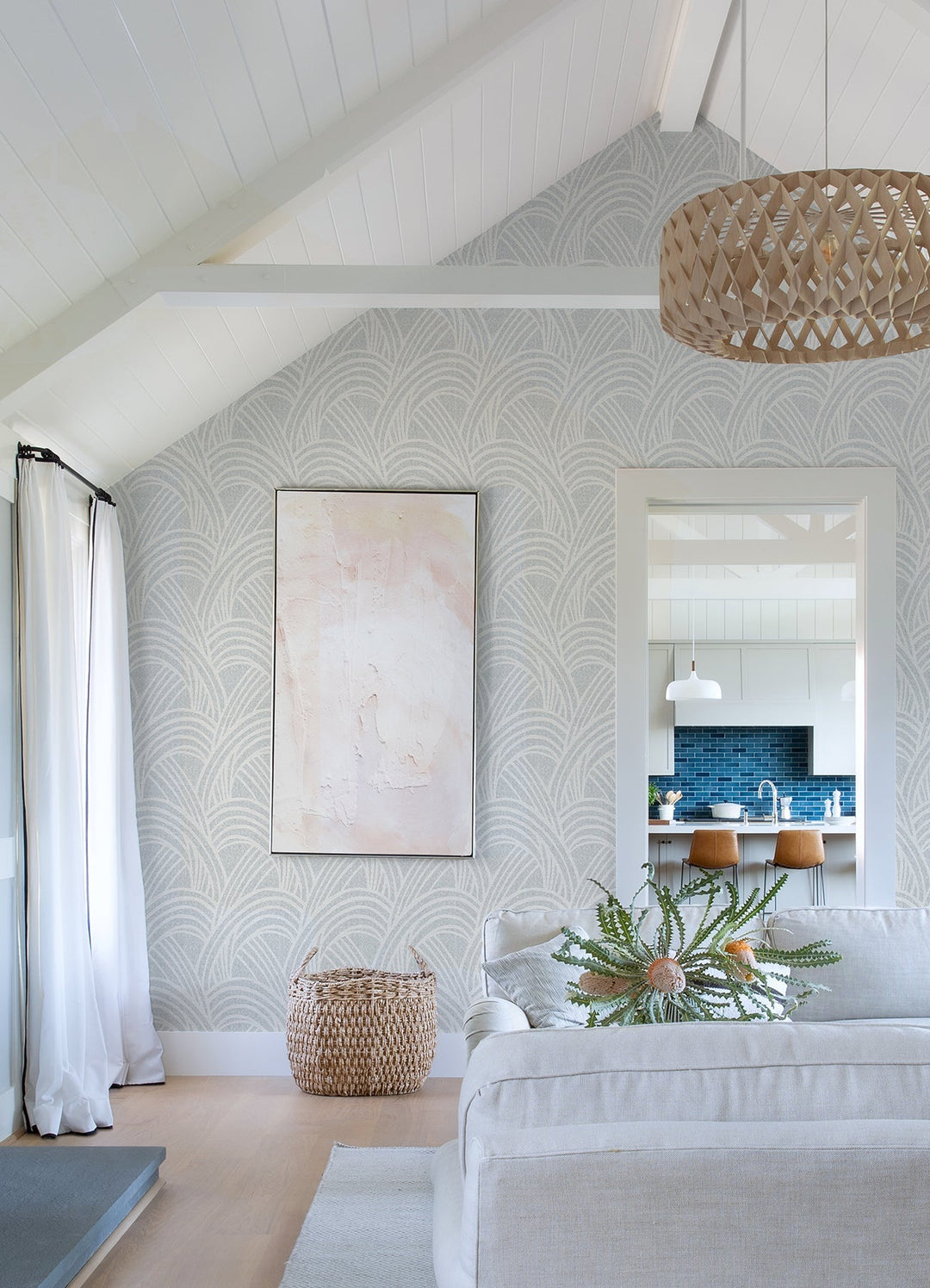 Farrah Grey Geometric Wallpaper by A-Street Prints Designer